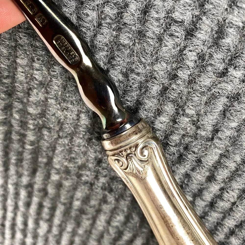 Web Sterling Handle Sheffield England EPNS A1 Silver Plate Ladle with Box 13.5in